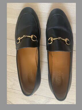 Black Gucci Horsebit loafers